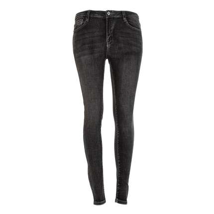 Damen High Waist Jeans von Laulia - black
