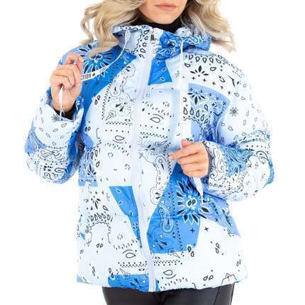 Damen Winterjacke von White ICY Gr. M/38 - blue