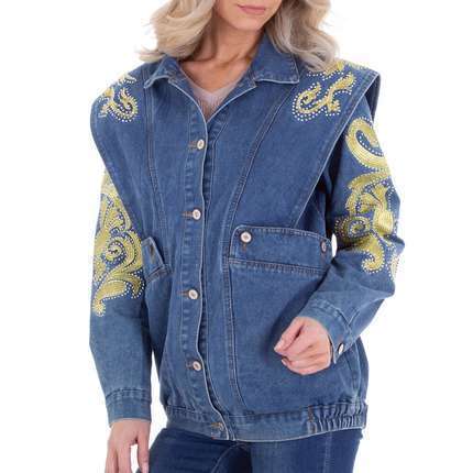 Damen Jeansjacke von White ICY - blueyellow