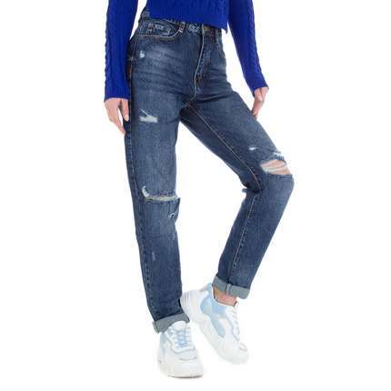 Damen Boyfriend Jeans von Laulia - blue