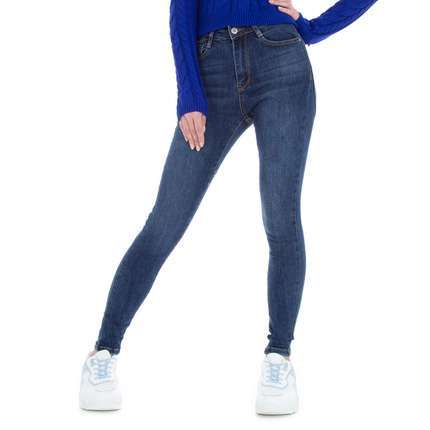 Damen High Waist Jeans von Laulia - blue