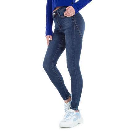 Damen High Waist Jeans von Laulia - blue