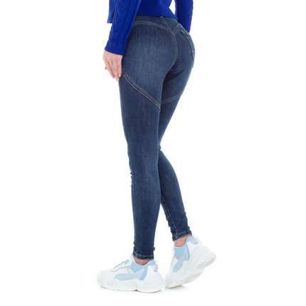 Damen High Waist Jeans von Laulia - blue