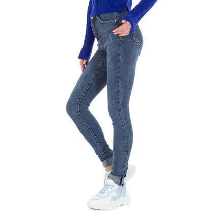 Damen High Waist Jeans von Laulia - blue