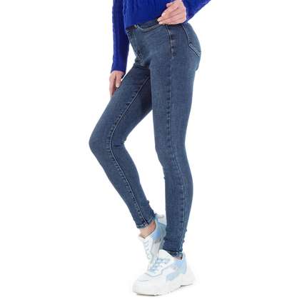 Damen High Waist Jeans von Laulia - blue