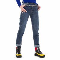 Damen High Waist Jeans von Laulia - blue