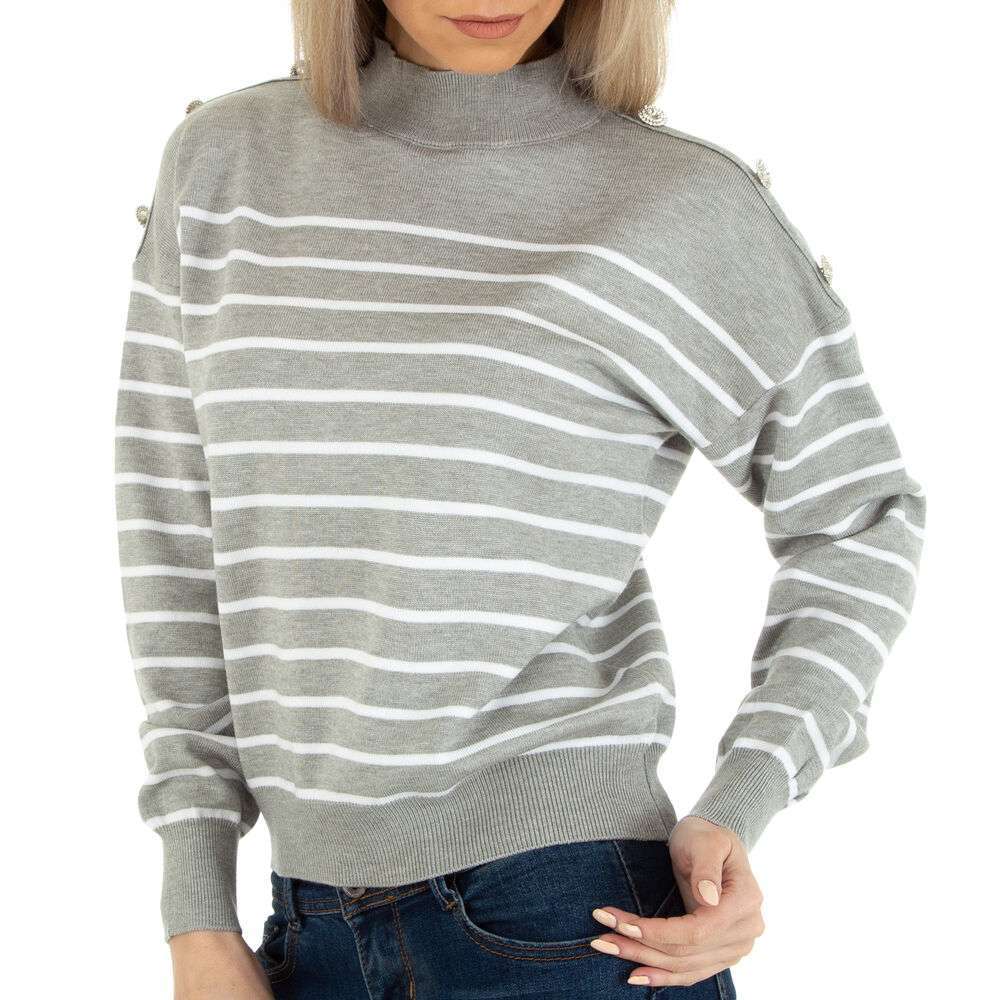 Pulover tricotat dama marca EMMASH - gri