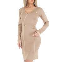 Damen Stretchkleid von EMMASH - taupe