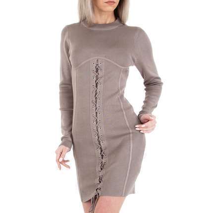 Damen Stretchkleid von EMMASH - taupe