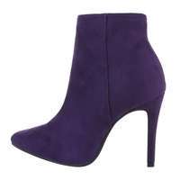 Damen High-Heel Stiefeletten - purple
