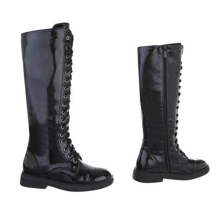 Damen Schnrstiefel - black