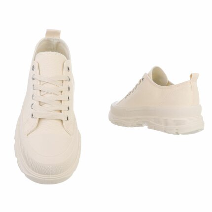 Damen Low-Sneakers - beige