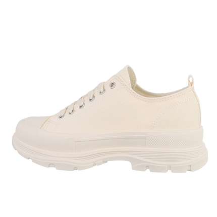 Damen Low-Sneakers - beige Gr. 38