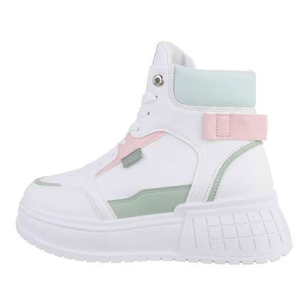 Damen High-Sneakers - whiteLT.green
