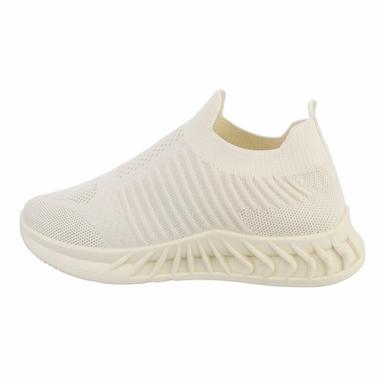 Damen Low-Sneakers - beige