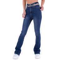 Damen Bootcut Jeans von Laulia - blue