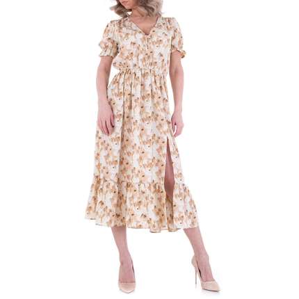 Damen Sommerkleid von JCL Gr. M/38 - beige