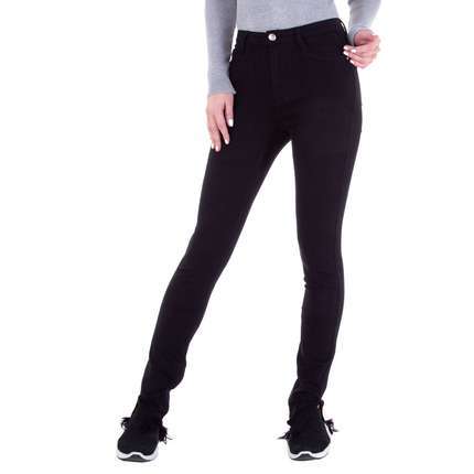 Damen Straight Leg Jeans von Laulia - black