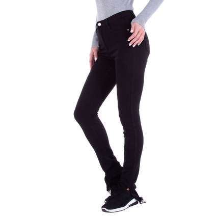 Damen Straight Leg Jeans von Laulia - black
