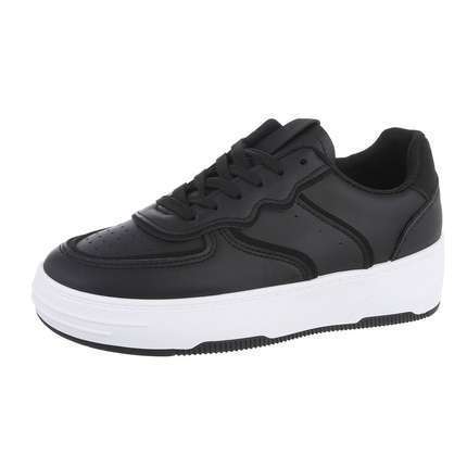 Damen Low-Sneakers - blackwhite - 12 Paar