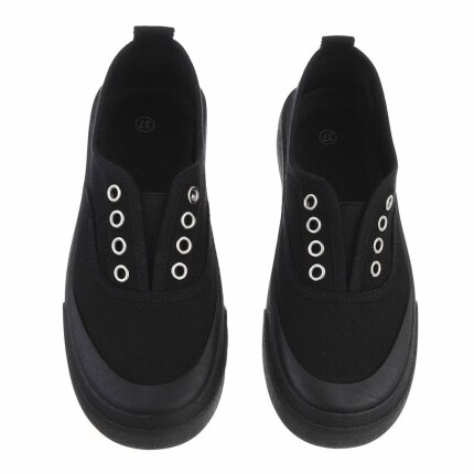 Damen Low-Sneakers - allblack