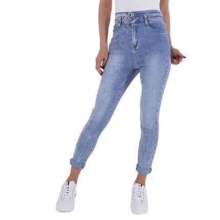 Damen High Waist Jeans von Gallop - L.blue