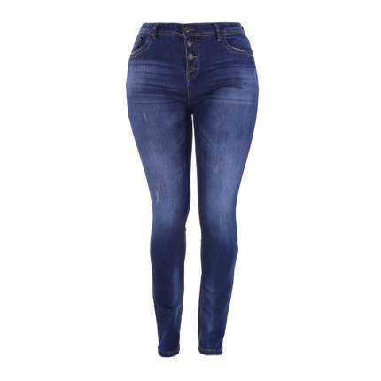 Damen High Waist Jeans von Gallop Gr. XS/34 - blue