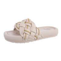 Damen Pantoletten - beige