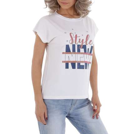 Damen T-Shirt von GLO-STORY - white