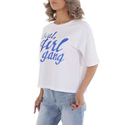 Damen T-Shirt von GLO-STORY - white