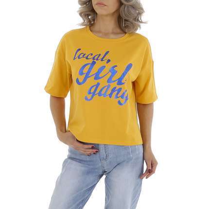 Damen T-Shirt von GLO-STORY Gr. L/40 - yellow