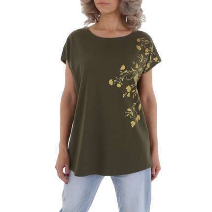 Damen T-Shirt von GLO-STORY - khaki