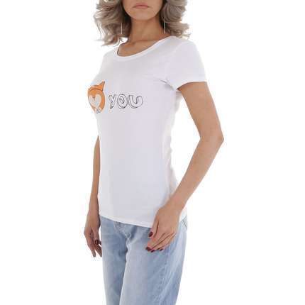 Damen T-Shirt von GLO-STORY - white