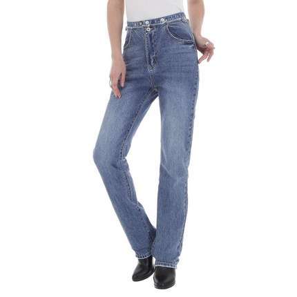 Damen High Waist Jeans von Laulia - blue