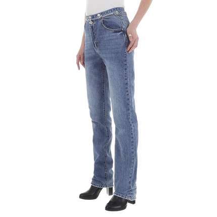 Damen High Waist Jeans von Laulia - blue