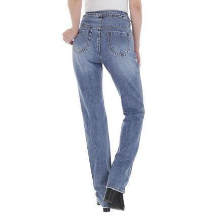 Damen High Waist Jeans von Laulia Gr. S/36 - blue