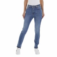 Damen High Waist Jeans von Laulia - blue