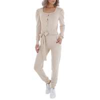 Damen Langer Jumpsuit von Emma & Ashley - beige