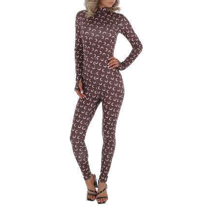 Damen Langer Jumpsuit von WHITE ICY - brown