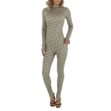 Damen Langer Jumpsuit von WHITE ICY - olive