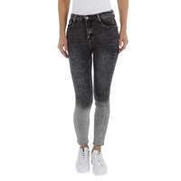 Damen High Waist Jeans von Denim Life - DK.grey
