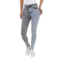 Damen High Waist Jeans von Denim Life - grey