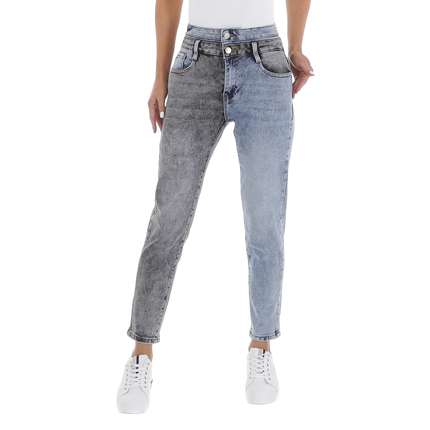 Damen High Waist Jeans von Denim Life - grey