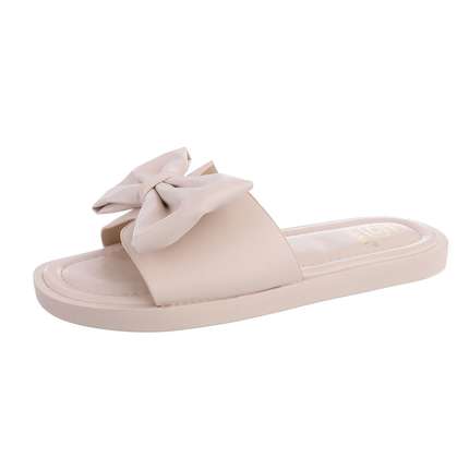 Damen Pantoletten - beige