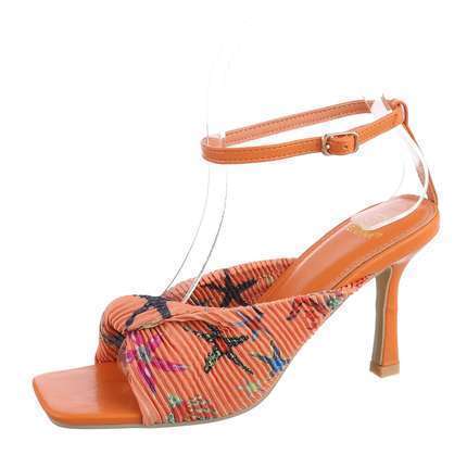 Damen Sandaletten - orange Gr. 38