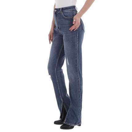 Damen High Waist Jeans von Laulia - blue