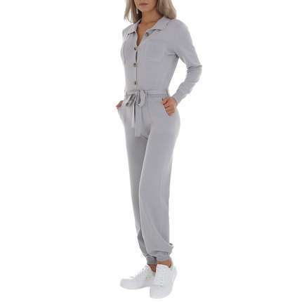 Damen Langer Jumpsuit von Emma & Ashley Gr. S/M - grey