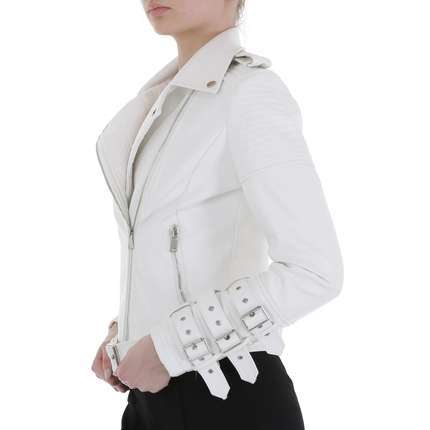 Damen Bikerjacke von Noemi Kent - white