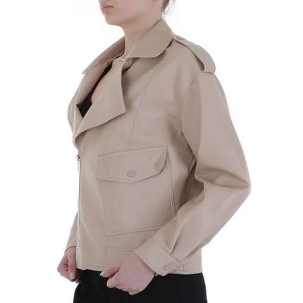 Damen Bikerjacke von Emma & Ashley - beige