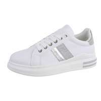 Damen Low-Sneakers - whitesilver